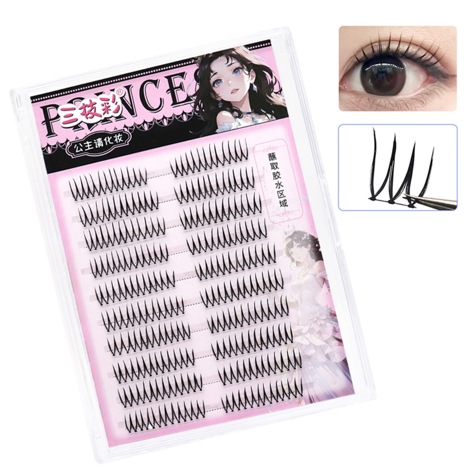 Eyelash Extension Korean - Koreaanse Idol-stijl valse wimpers U-vormige cluster