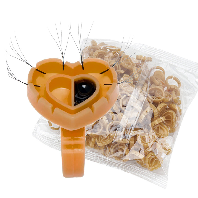 Eyelash Extension Volume - 500 stuks lijmringen voor wimperverlenging, lijmhouder