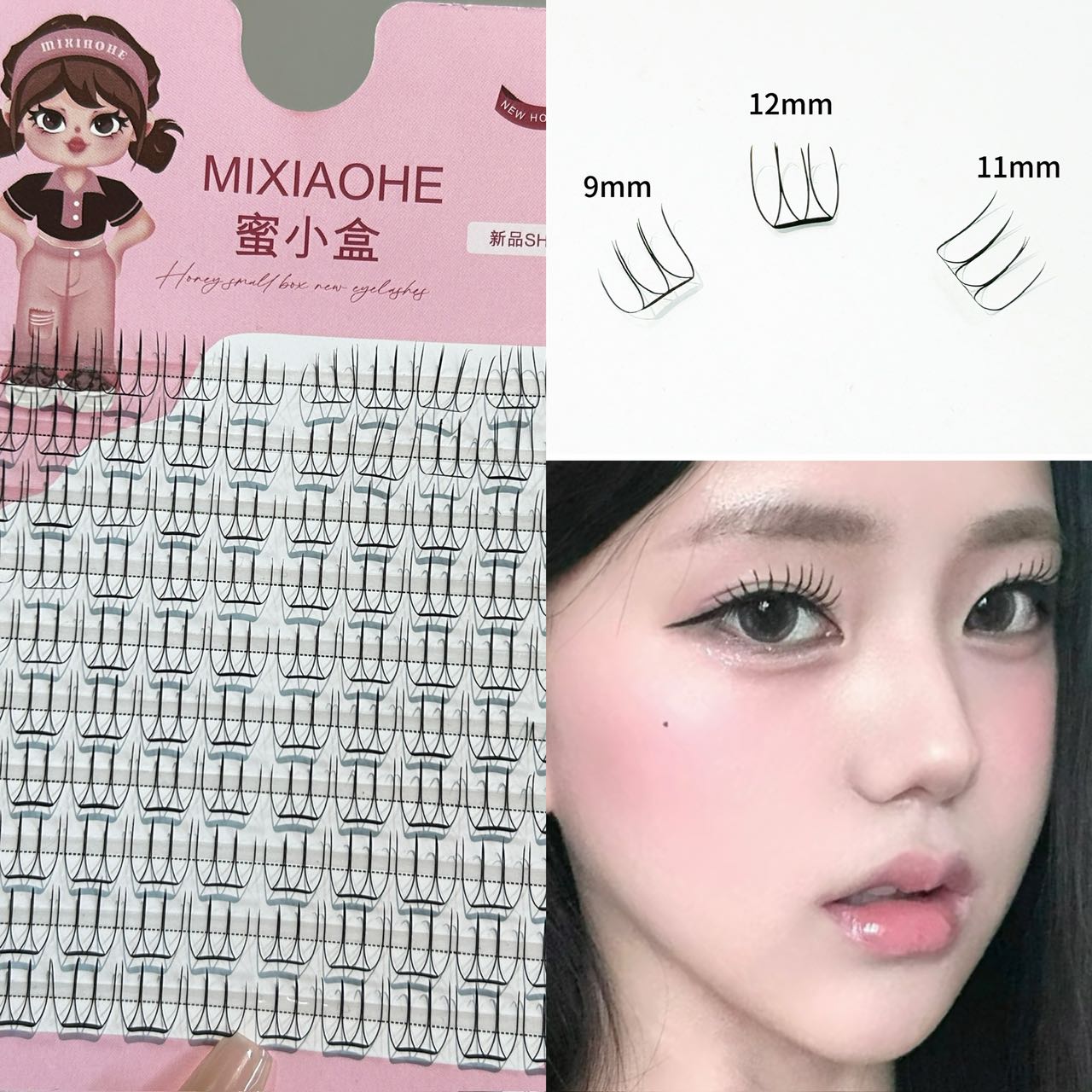 Eyelash Extension Natural - Mixiaohe Make-up Artist Zelfde Koreaanse Wimpers