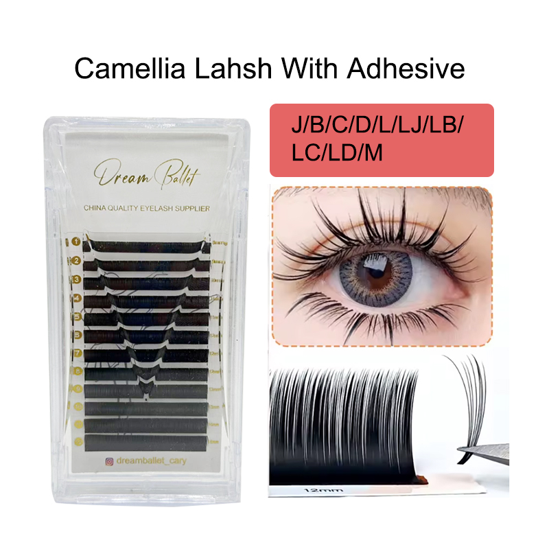 Eyelash Extension Volume - Dream Ballet Camellia Lashes met Adhesive