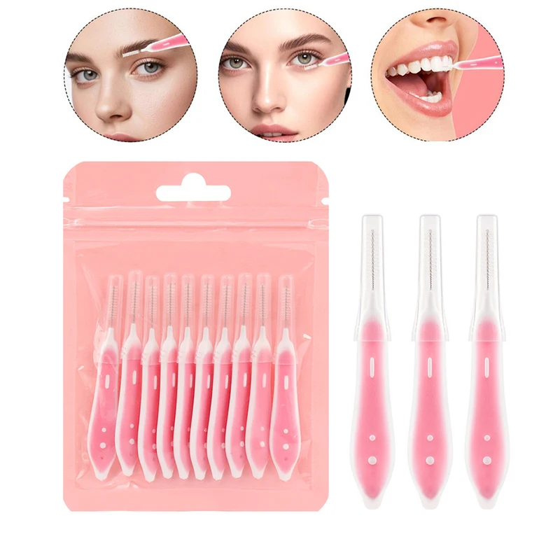 Lashes Eyelash Extension - 10 Stuks Wenkbrauw Borstels Mini Brow