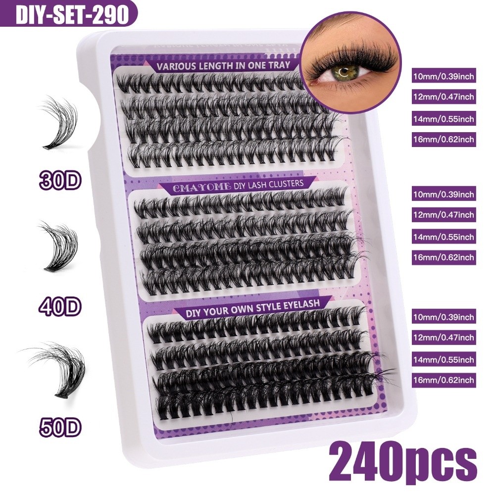 Eyelash Extension Natural Look - Natuurlijke Look Kunstwimpers Pluizige Stijl Bond