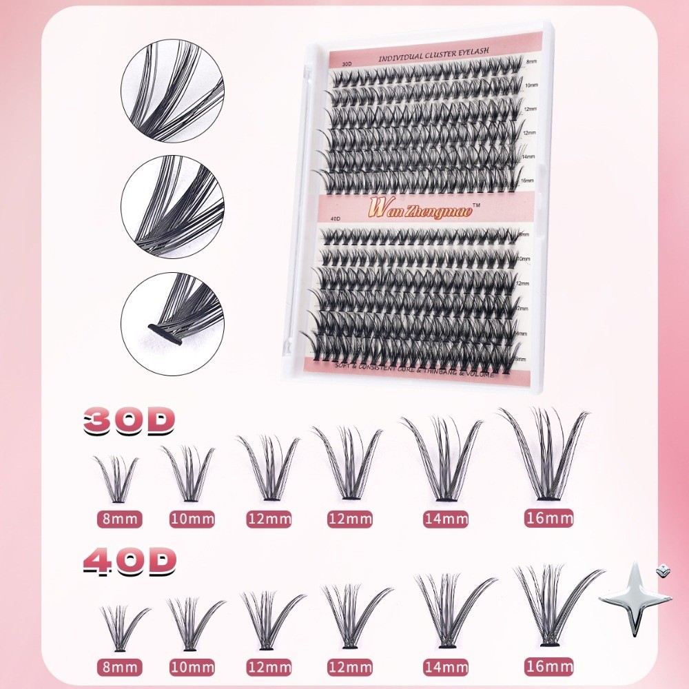 Eyelash Extension Natural Look - 8-16mm Lange Kunstwimpers Bond & Seal