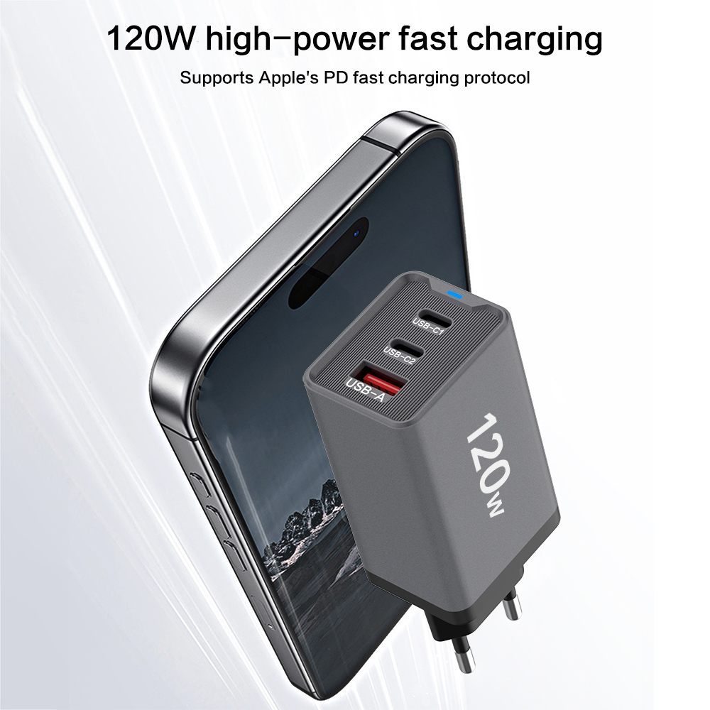 3-poorts 120W USB-C snellader  - Eyelash Extension Uk recensie en prijs