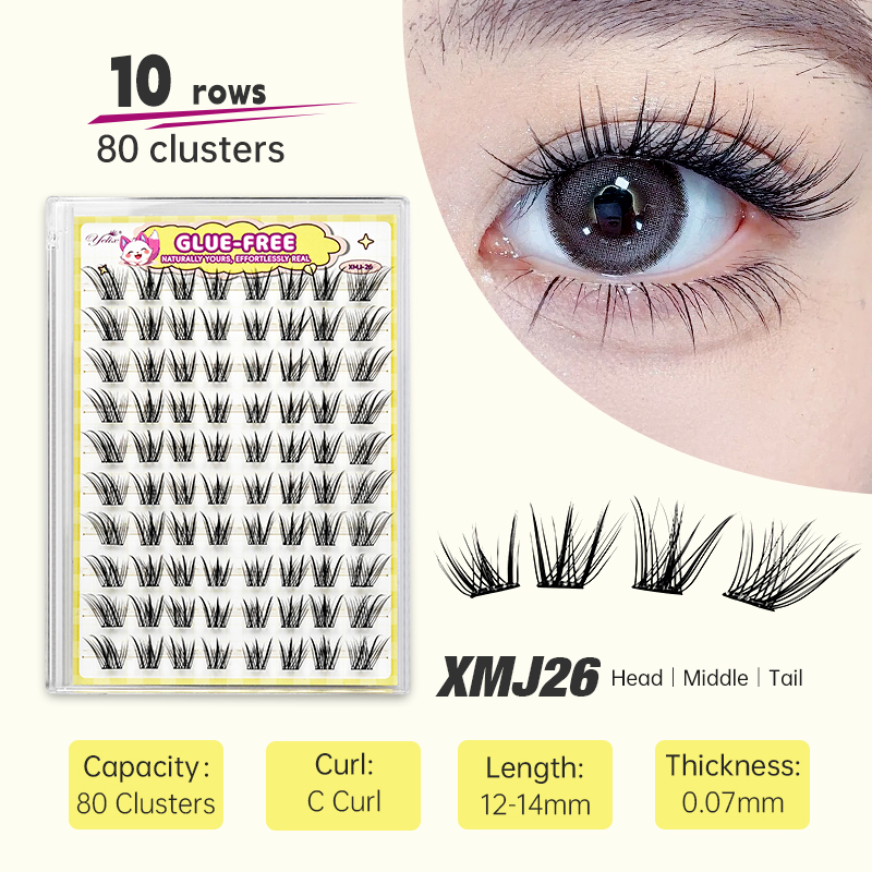 Yelix Fox-stijl zijdelingse vl - Eyelash Extension Natural Look recensie en prijs