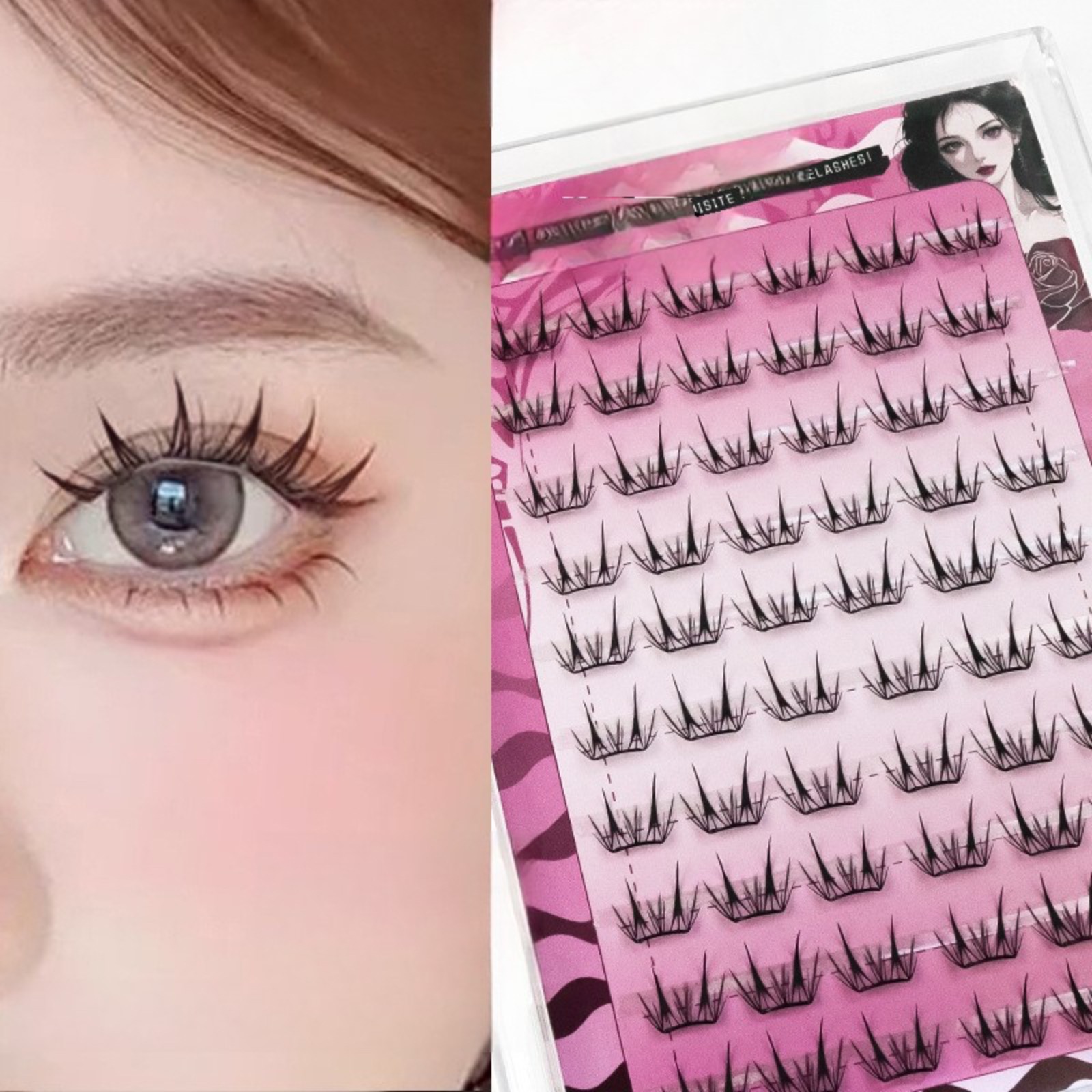 Geen lijm, zelfklevende wimper - Eyelash Extension Korean recensie en prijs