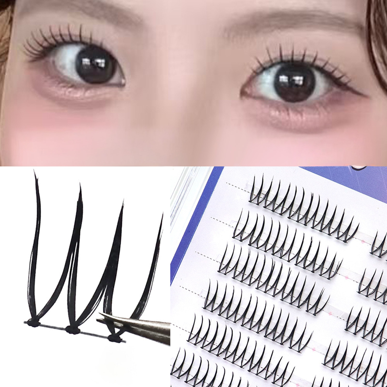 Koreaanse Idol-stijl valse wim - Eyelash Extension Korean recensie en prijs