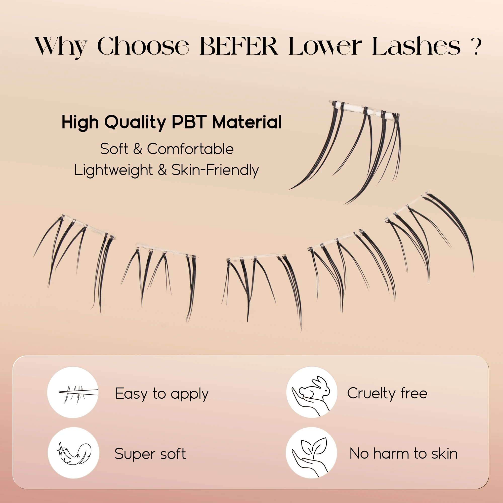 Befer Geen lijm nodig Onderste - Eyelash Extension Natural recensie en prijs