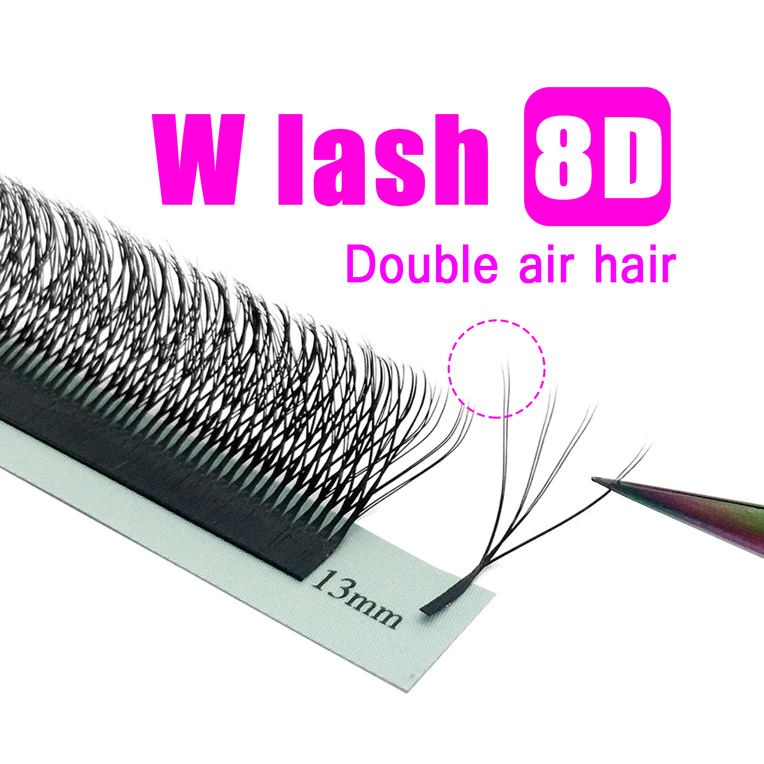 Nieuwe 8D W Vorm Lash Extensio - Eyelash Extension Yy recensie en prijs