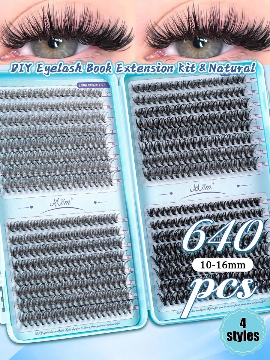 640 stuks gemengde 10D-60D wim - Eyelash Extension Volume recensie en prijs