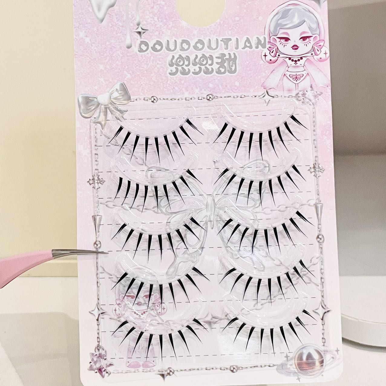 Doudoutian Wet Look Spiky Full - Eyelash Extension Natural recensie en prijs
