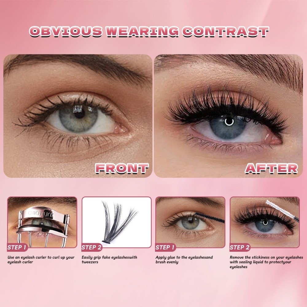 8-16mm Lange Kunstwimpers Natu - Eyelash Extension Natural Look recensie en prijs