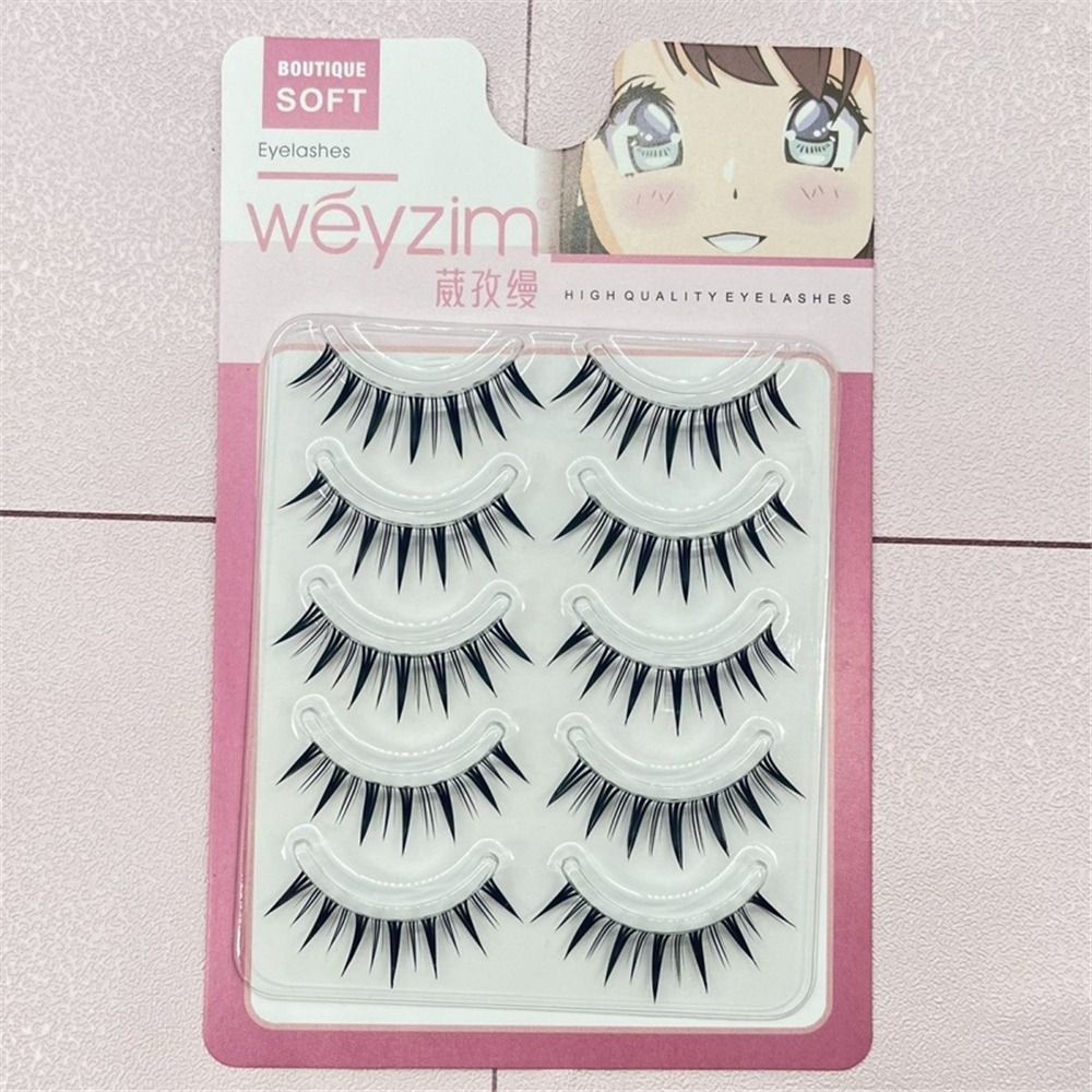 5-Pairs Pack Japanse Cosplay V - Eyelash Extension Wet Look recensie en prijs
