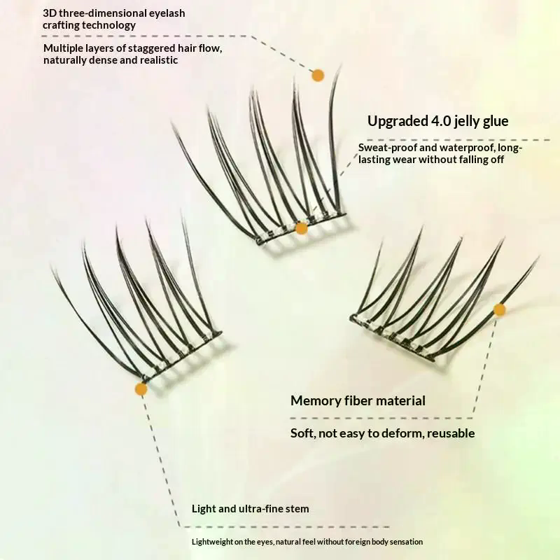 7 rijen zelfklevende wimpers z - Lashes Eyelash Extension recensie en prijs