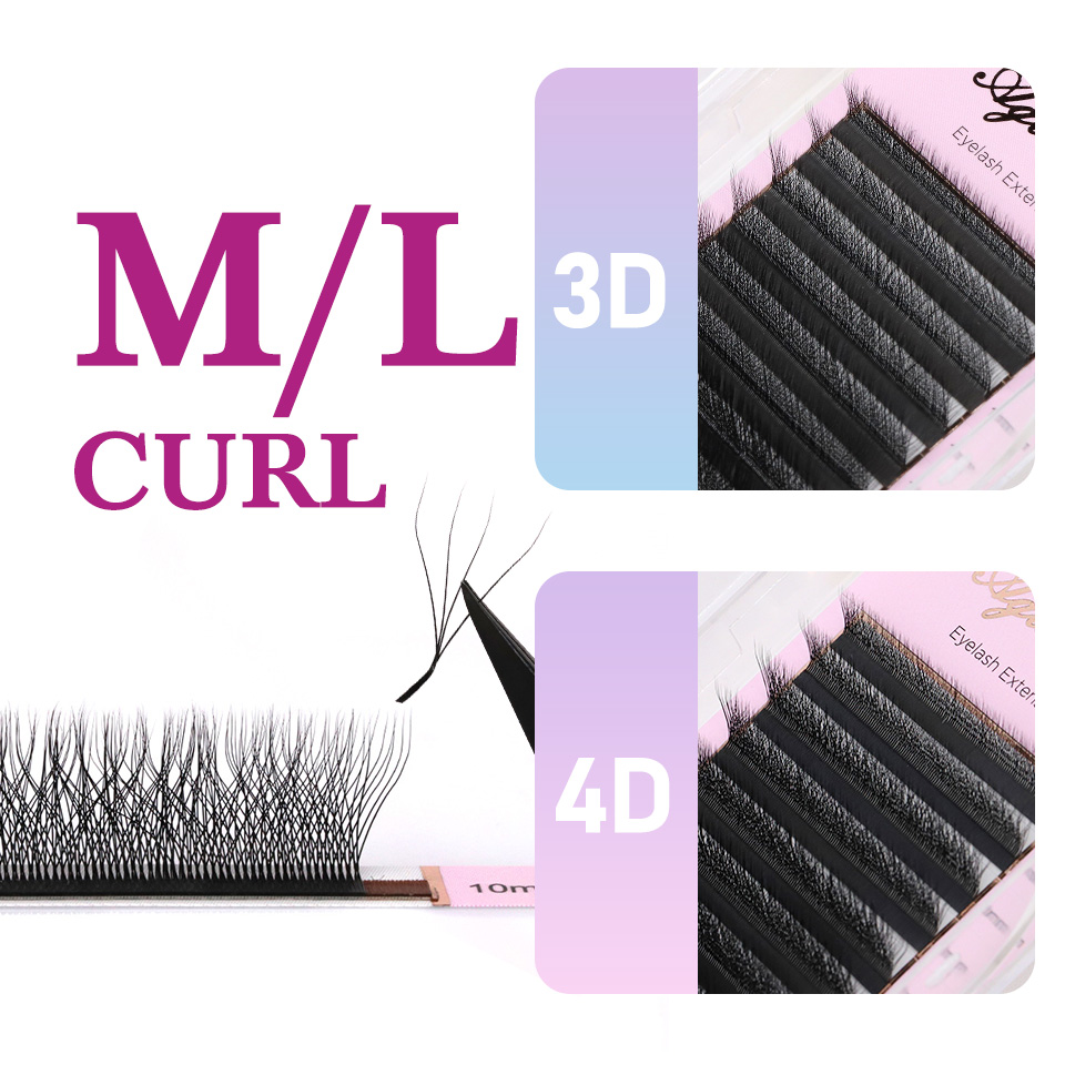 L M (LU) Krul W-vorm Wimperext - Eyelash Extension Yy recensie en prijs